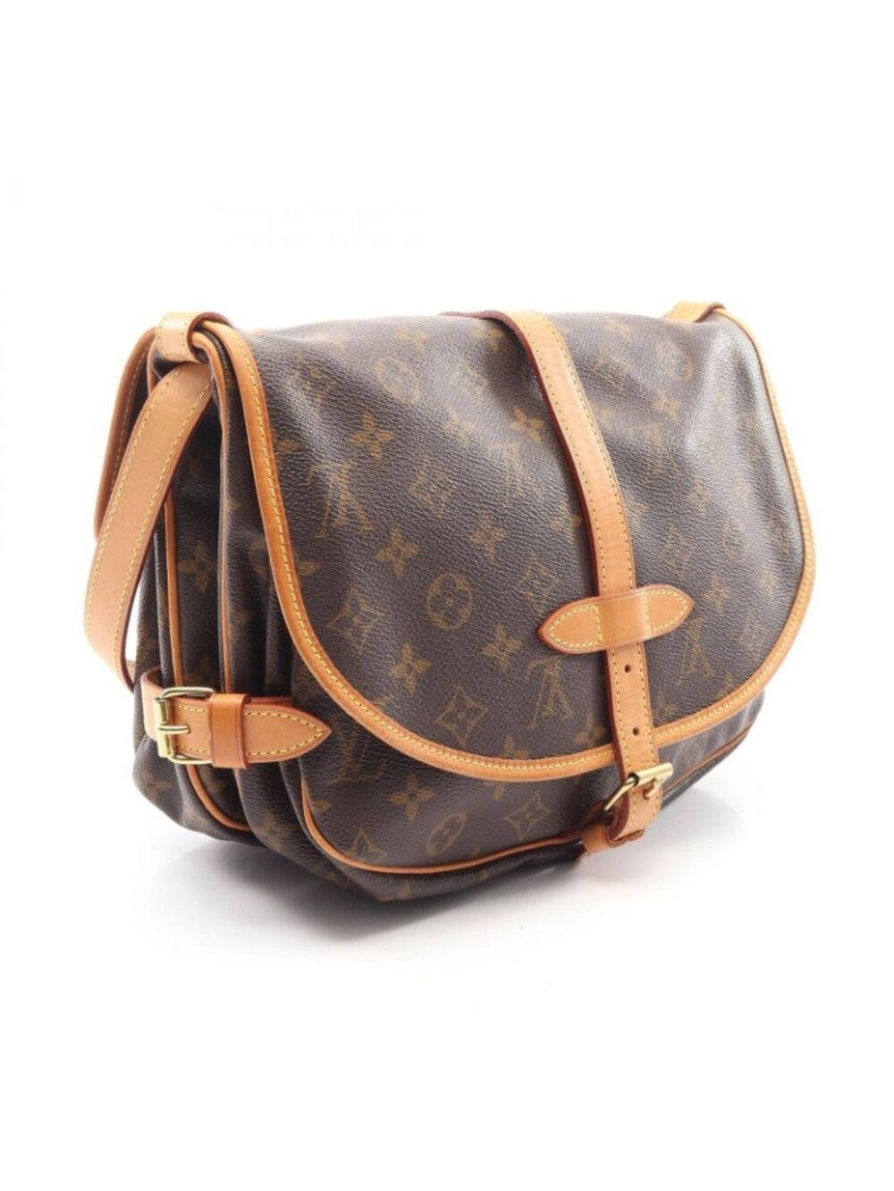 Louis Vuitton Shoulder Bag Saumur 30 Canvas Leather - Picture 2 of 11